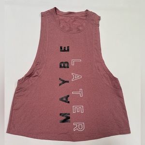 Shein Old Rose “Maybe Later” muscle tee